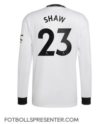 Manchester United Luke Shaw #23 Borta Matchtröja 2022-23 Långärmad